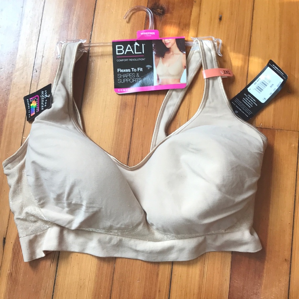 NWT / New With Tags Bali Comfort Revolution 3XL Nude Bra